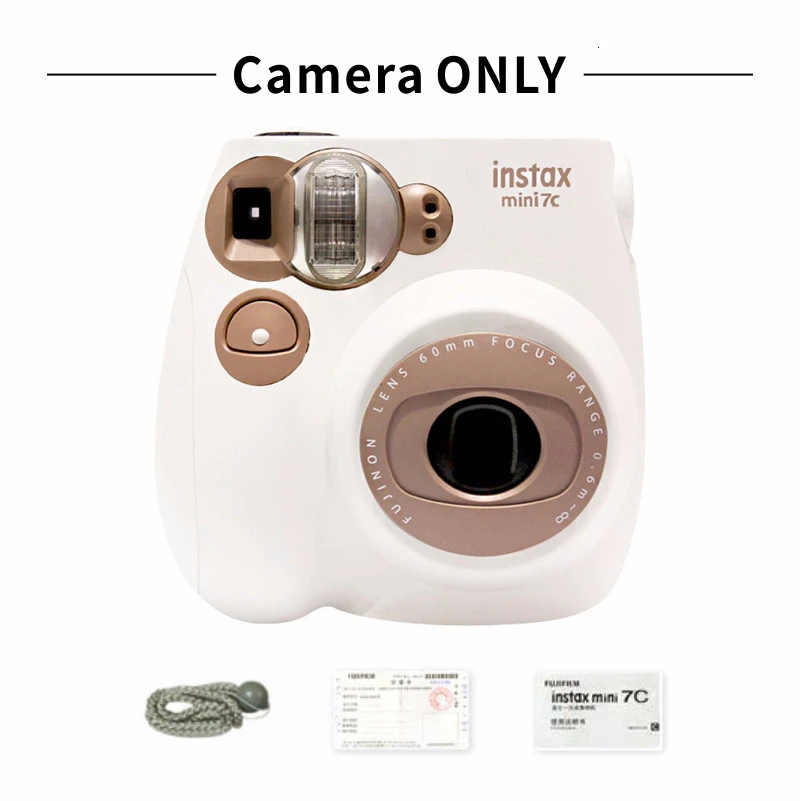 Подлинный Fujifilm Instax Mini 7C 7S камера 6 цветов в продаже Белый Розовый Синий мгновенная печать фото фильм съемка