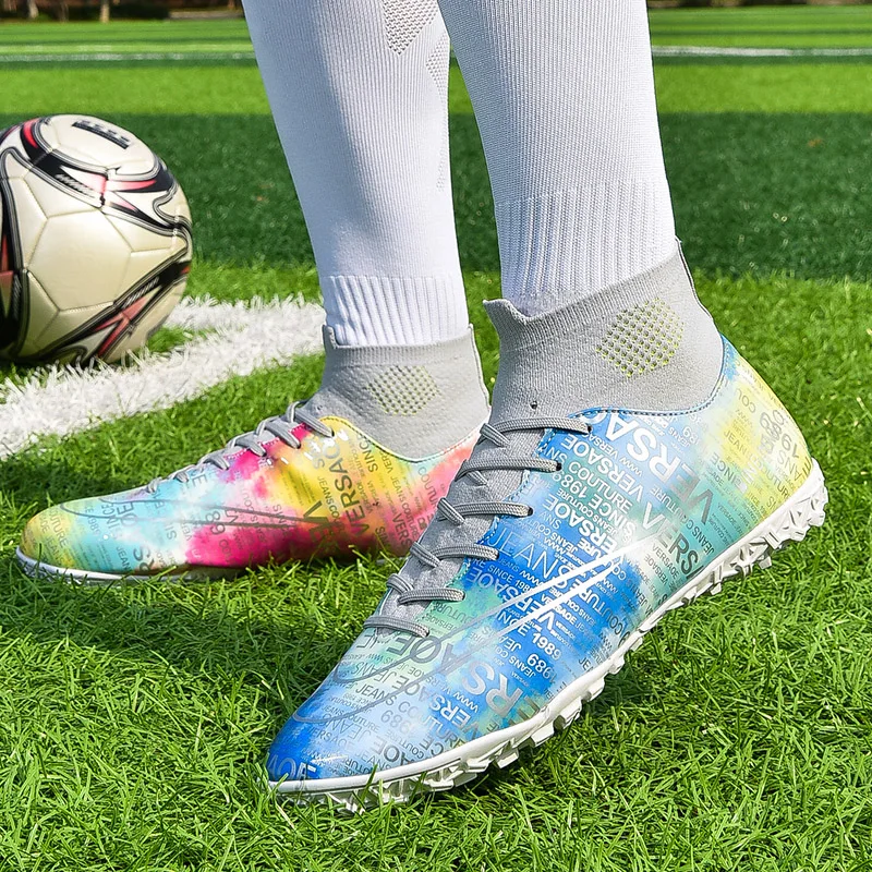 

Kids Sports Soccer Trainers Training Futsal Sneaker Colorful Soccer Shoes Men Sneakers Soccer Boots Turf Football Boots for Men