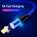 Магнитный кабель QC 3,0 для Xiaomi Redmi 9A 9C Micro USB 3A, Samsung S7 S6 edge Note 5 A10 A7 2018, шнур USB