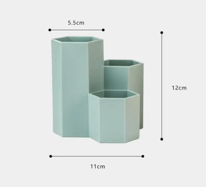 Пластиковый Настольный держатель для ручек с 3 отделениями | Канцтовары офиса и