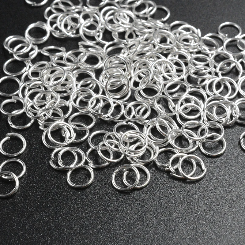 

FLTMRH 200pcs/lot 0.9mm 14mm Rings Jewelry Connector Ring Open Loops Hooks Clasp Necklace Bracelet Making Spacer Beads