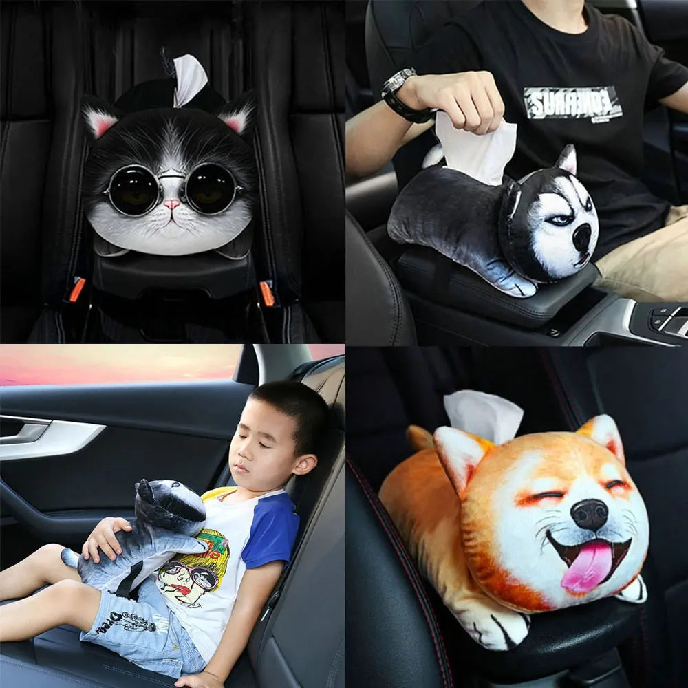 1 шт. коробка для хранения бумажных полотенец в автомобиле подлокотника