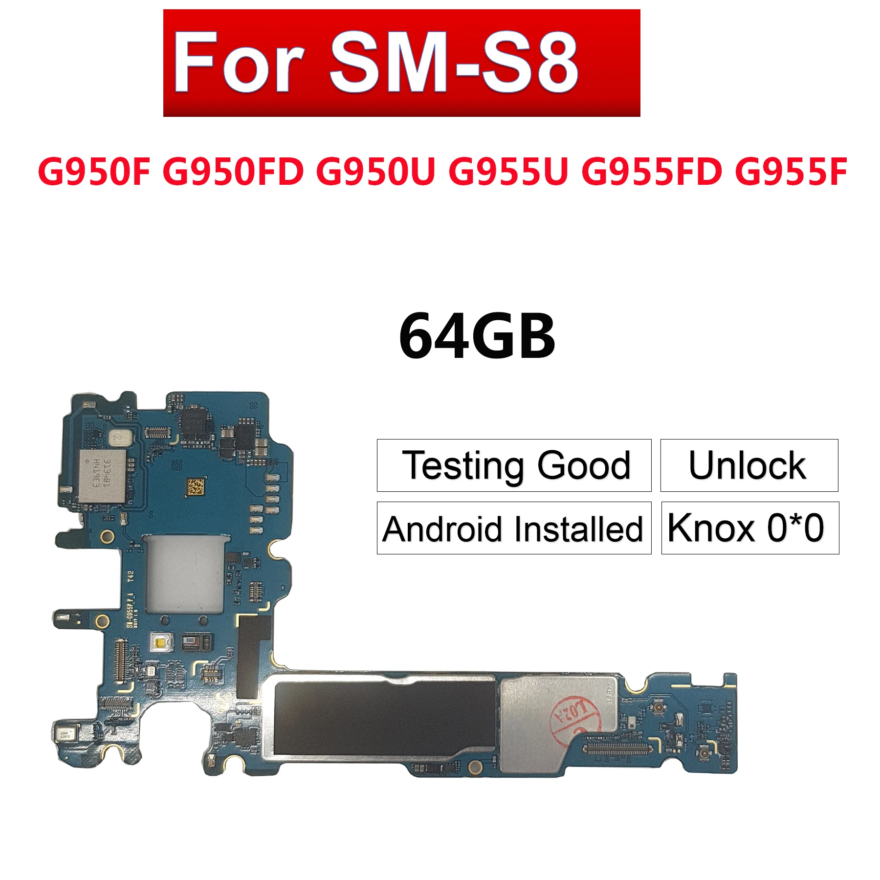 Оригинальная материнская плата Tehxv для samsung Galaxy S8 G950F G950FD S8 Plus G955F G955FD 64 Гб разблокированная материнская плата Европейская версия