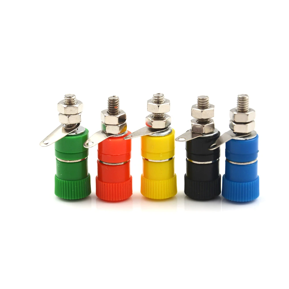 4 шт./лот Клеммная колодка усилителя типа банан мм|Соединители| |