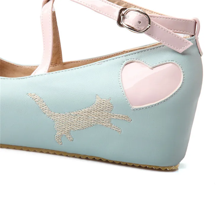 Японская Милая повседневная обувь в стиле &quotЛолита&quot женские туфли с круглым