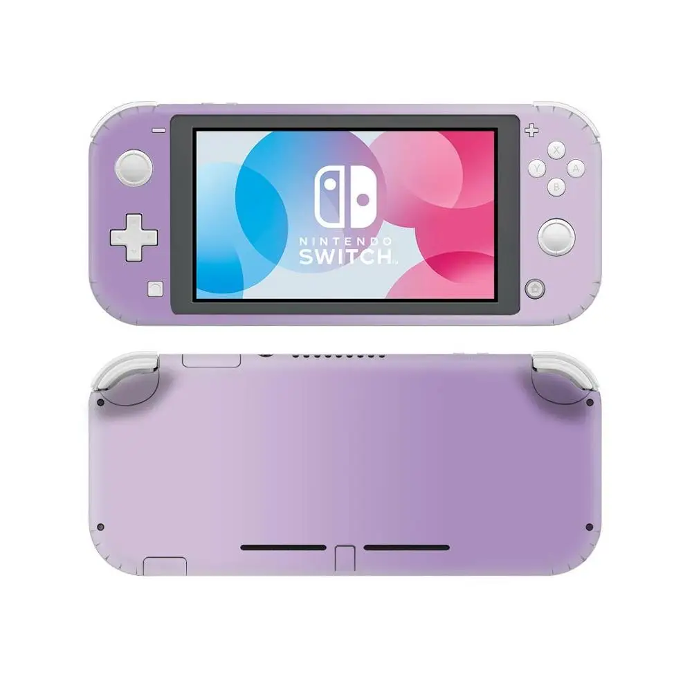 Прозрачная розовая фиолетовая наклейка для Nintendo Switch Lite Защитная Наклейка