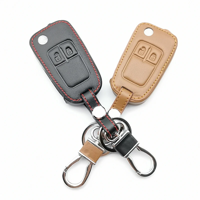 Кожаный чехол для ключей с 2 кнопками Chevrolet Cruz OPEL VAUXHALL MOKKA BUICK ENCORE защитный