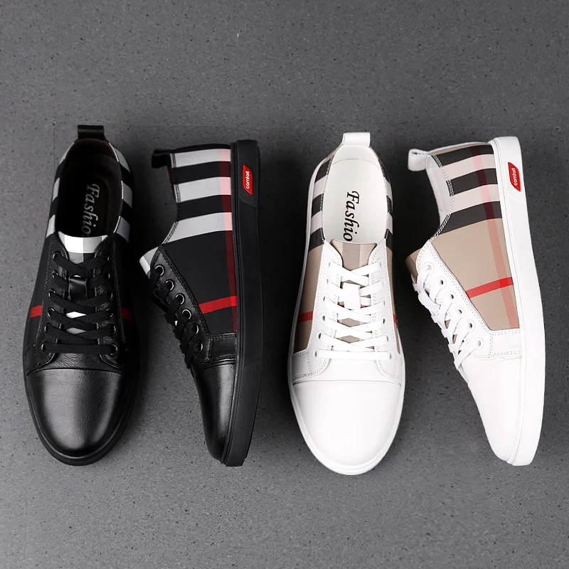 Мужская повседневная обувь удобная модная мужская кожаная мужские Роскошные