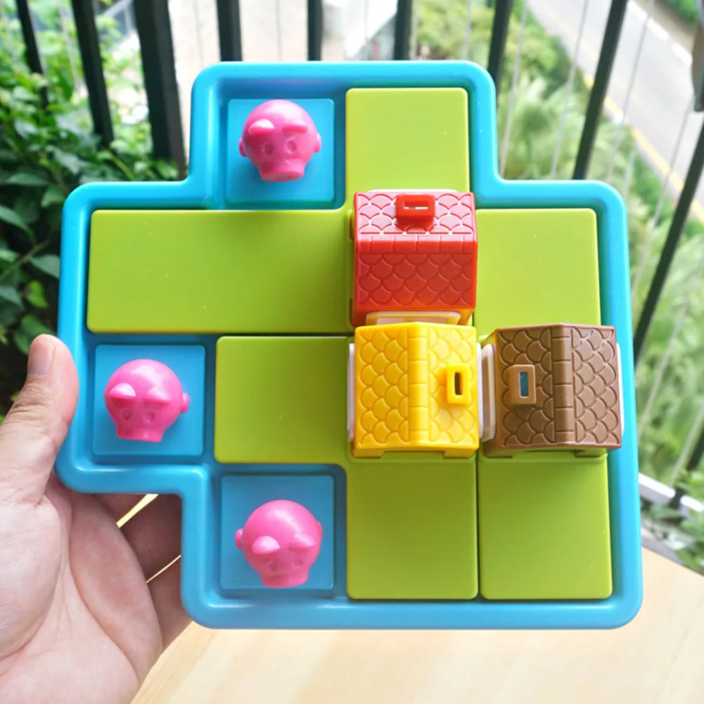 Детские Смарт настольные игры три маленьких поросенка 48 вызов с решением IQ