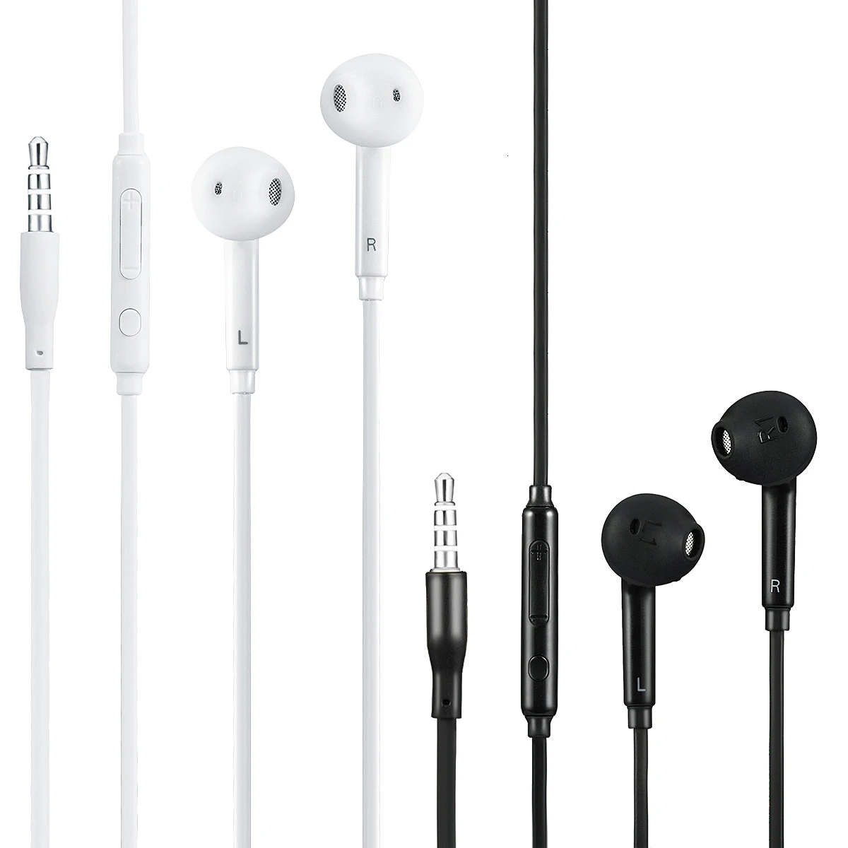 3 5 мм разъем гарнитура наушники в ухо регулятор громкости с микрофоном для