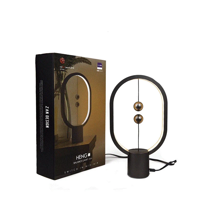 

Lading Mini Ellips Magnetische Mid-Air Schakelaar Led Bedlampje, warm Eye-Care Led Lampen, Tafel Decoratieve Nachtlampje