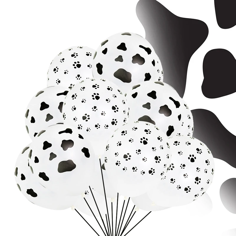 10 шт. черные воздушные шары в виде коровы | Дом и сад