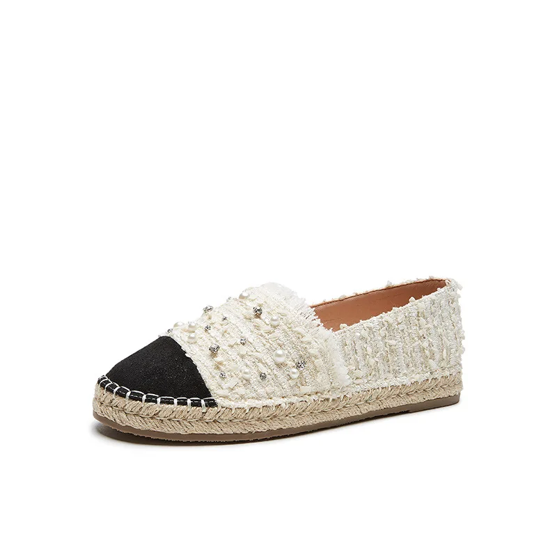 

New G letter hemp rope flat fisherman shoes straw shoes for women shoes