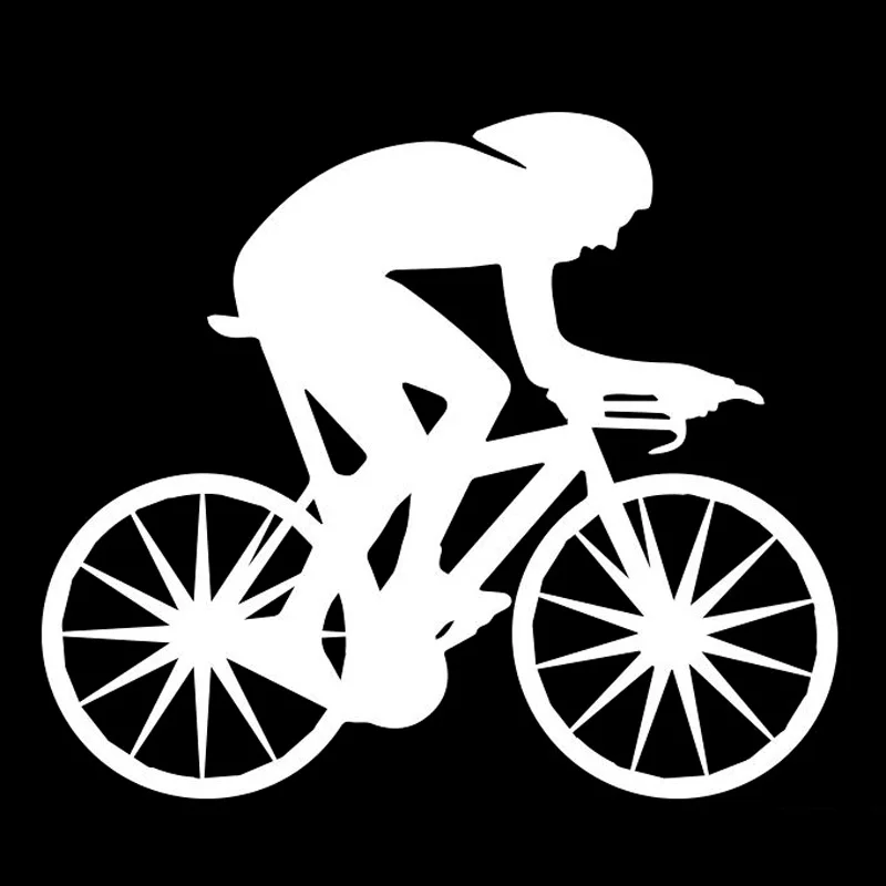 

Car Sticker Bicycle Sports Fashion PVC Car Shape Decoration Car Sticker Creative Waterproof Sunscreen Black/white,17cm*15cm