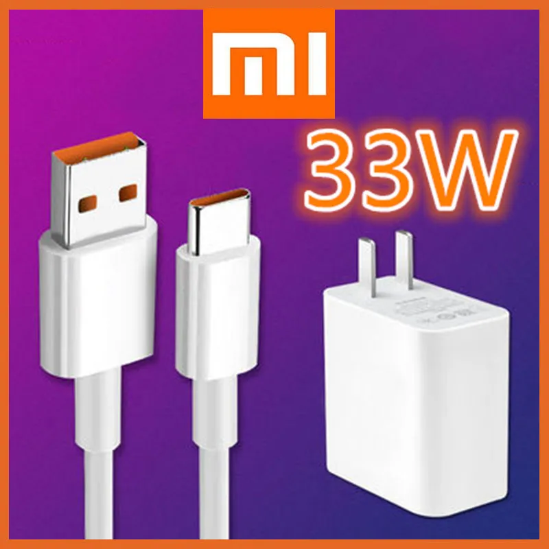 

Original 33W EU Xiaomi Turbo Charger Redmi Note 9 Pro QC 4.0 Quick Fast Charge Adapter 5A Cable For Mi 10 10T Pro 9 Poco X3
