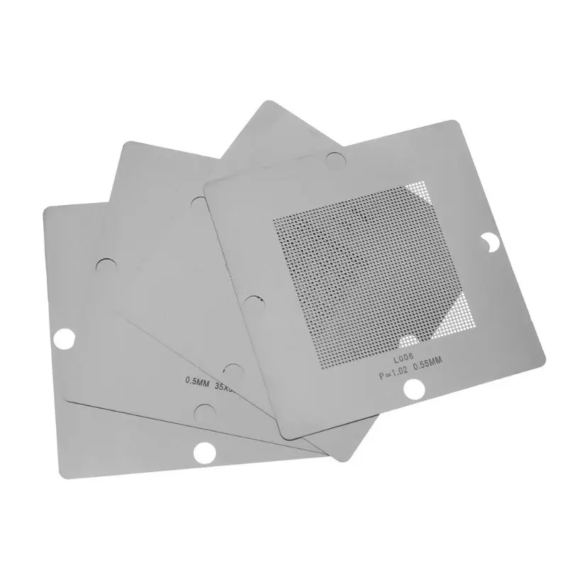 

1Set 80x80mm Universal BGA Stencil Kit Steel Stencils Template for Laptop Repair