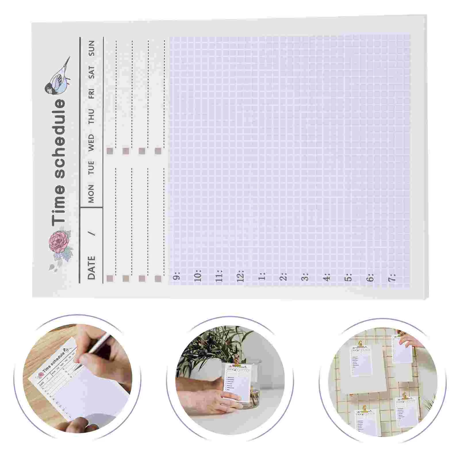

10pcs Weekly Plan Notepads Students Memo Notepads Portable Memo Notepads