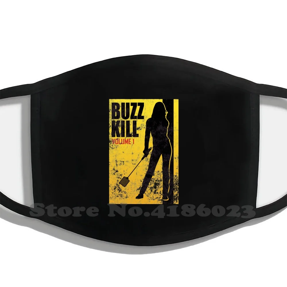 Забавная пародия на рубашку Kill Bill моющаяся дышащая многоразовая Маска сделай сам