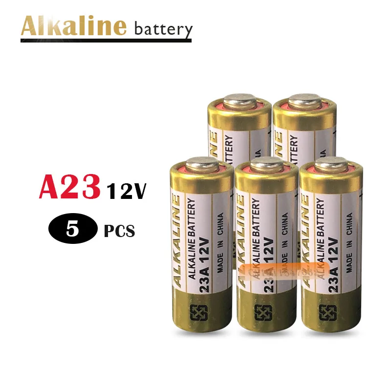 5 шт./лот 23A 12V Батарея небольшой Батарея 23A 12V 21/23 A23 E23A MN21 MS21 V23GA L1028 Щелочная сухая Батарея