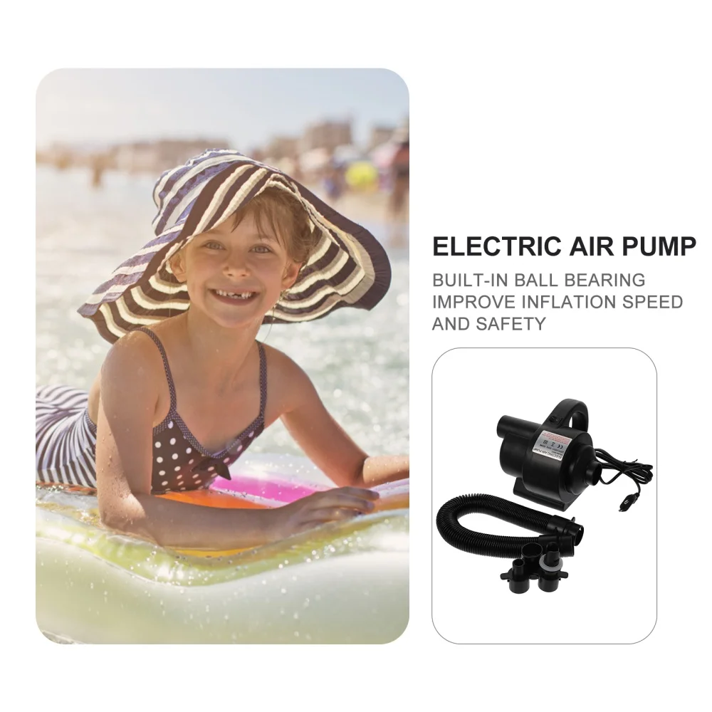 

1 Set Labor Saving Air Pump Electric Inflatable Boats Inflator (Plug