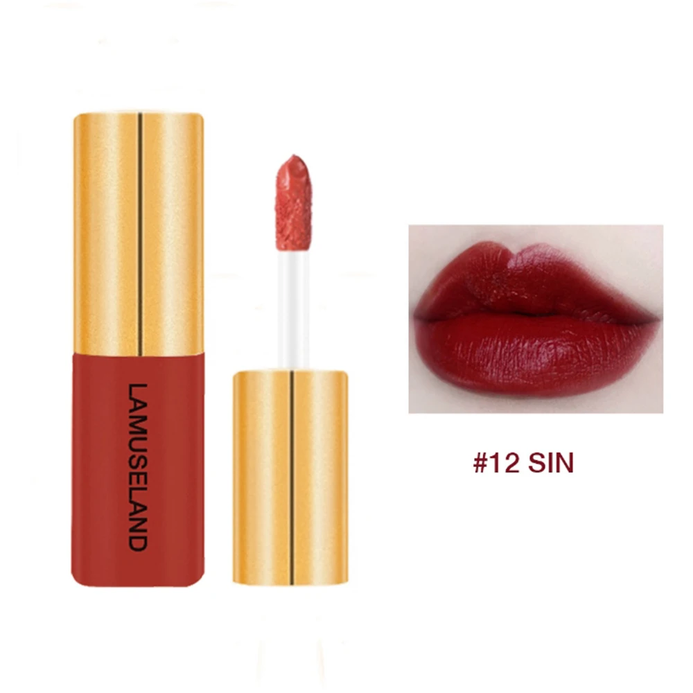 Матовая жидкая губная помада бархат Профессиональный сексуальный красный блеск