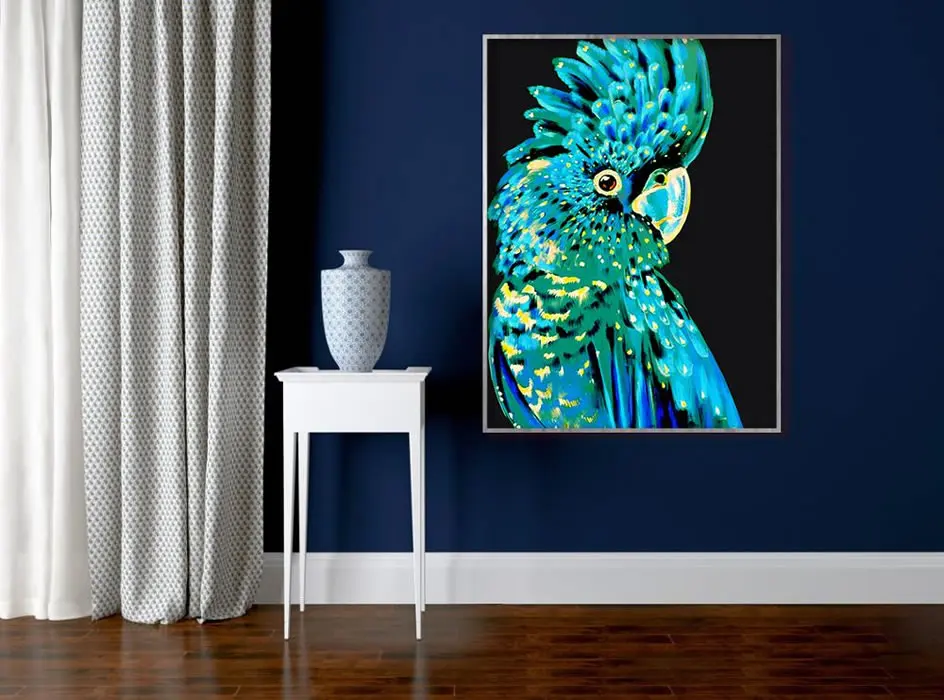 Настенное искусство холст с изображением попугая австралийская птица на стену