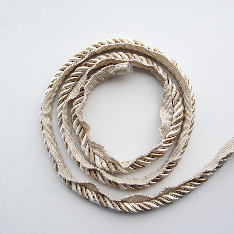 1M Trim Sewing Lace Piping Curved Pillow Wing Gold Rope Clothing Accessories Braided Macrame Cord Band Home Decoration | Дом и сад