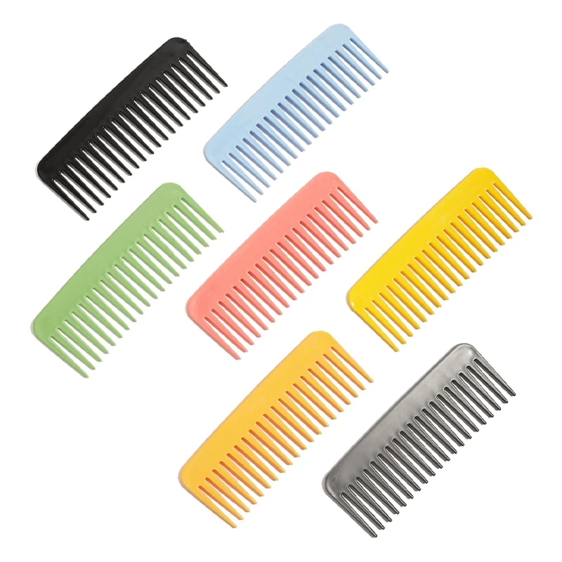 

Wide Tooth Comb Anti Static No Handle Comb Thick Wavy Curly Hair for Women Men Smoothing Massaging Home Salon Use