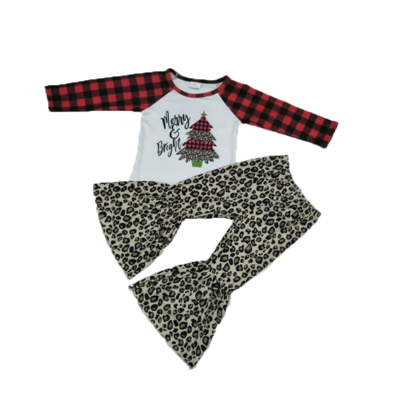 

Новейшая зимняя одежда, костюм для девушек, верх с длинным рукавом и штаны с колокольчиком