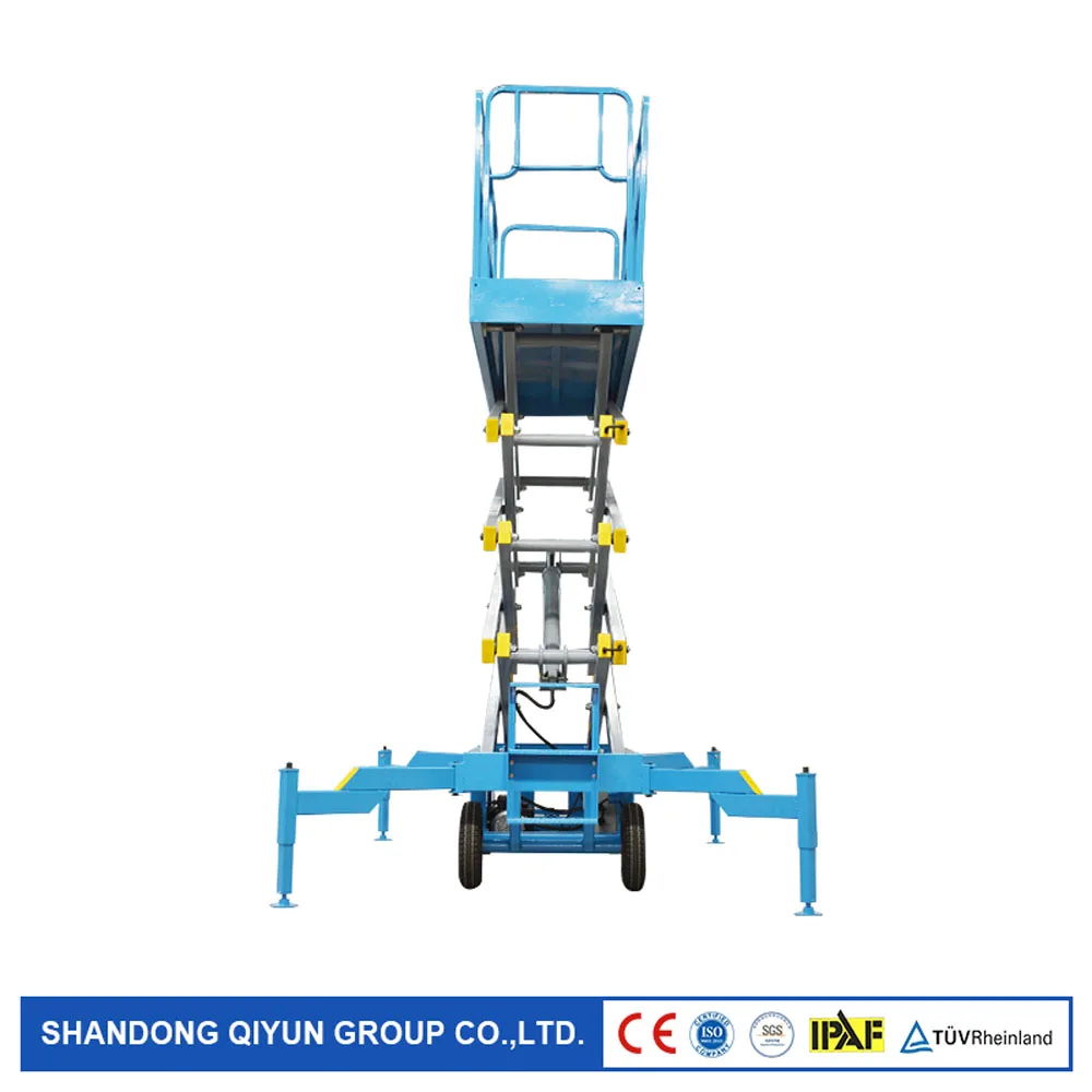 

Qiyun EXW Price with CE ISO IPAF TUV AC DC Diesel AC+DCHydraulic Mobile Scissor Lift with Heavy Load Capacity 500-2000kg OEM
