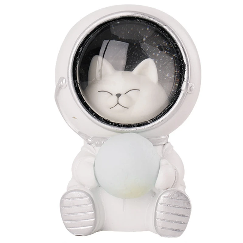 Светодиодный ночник с котом светильник астронавтом и луной декор для спальни