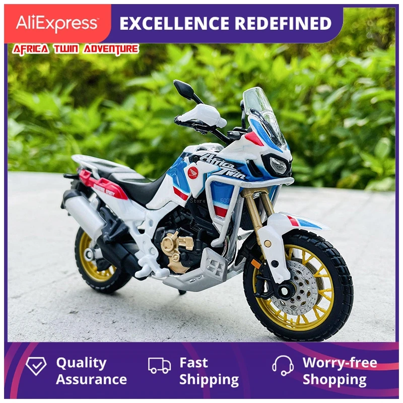 

1:18 Новинка Honda Africa Twin Adventure оригинальная Авторизованная модель мотоцикла из сплава модель игрушечного автомобиля подарок коллекция