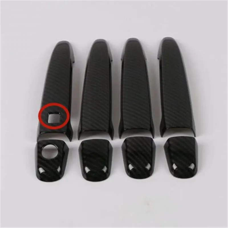 

for Toyota Highlander 2009-2014 ABS Carbon fiber Door handle Protective covering Cover Trim Car styling