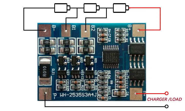 Защитная плата 3S 4A 11 1 V li ion BMS PCM для батареи bms pcm с балансировкой литиевого