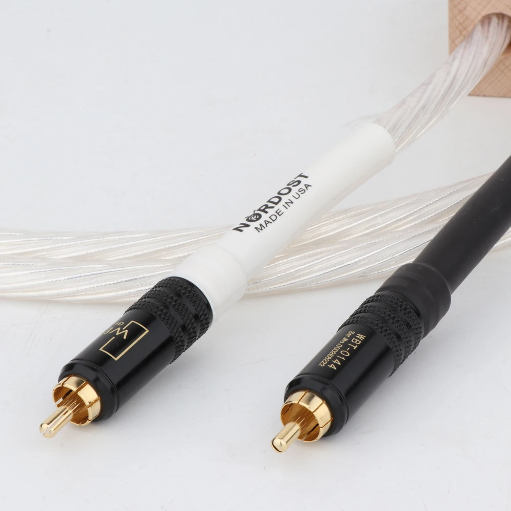 Пара Nordost Odin Supreme ссылка Interconnect RCA аудио кабель с WBT0144 24K позолоченный штекер|rca