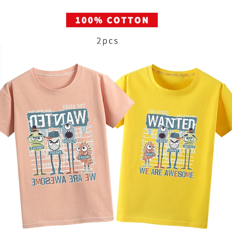 

T-Shirt Women's Short Sleeve Fashion Brand Versatile Loose Round Neck Children's Exquisite Design Team Leader Cartoon Pattern
