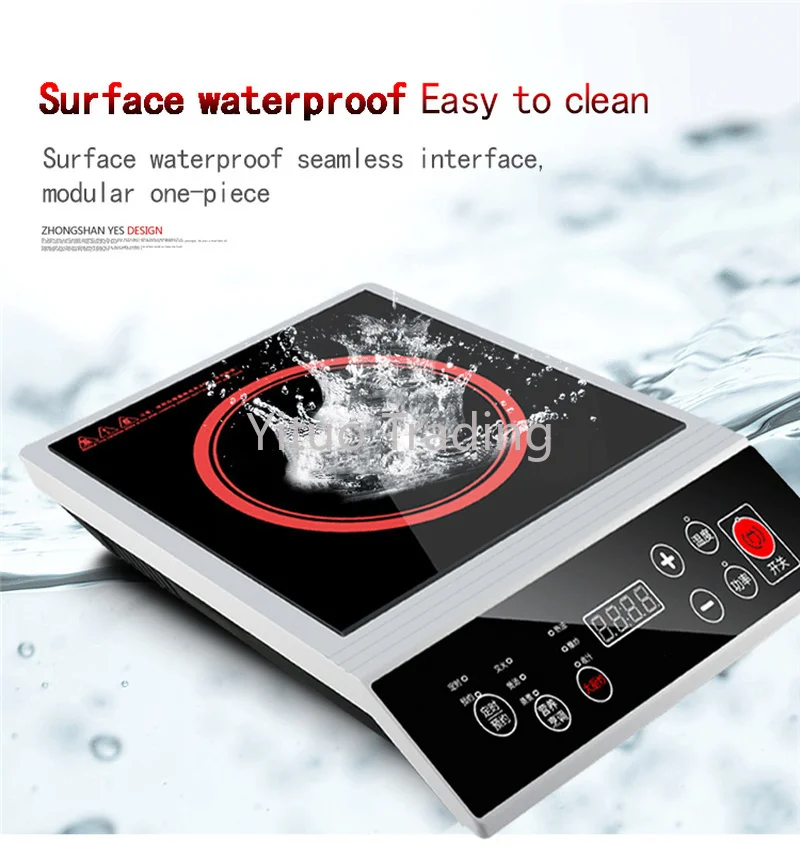 Intelligent Commercial Button Type 3500W Induction Cooker 9-speed Stir Fry Stove Canteen Restaurant Flat | Бытовая техника