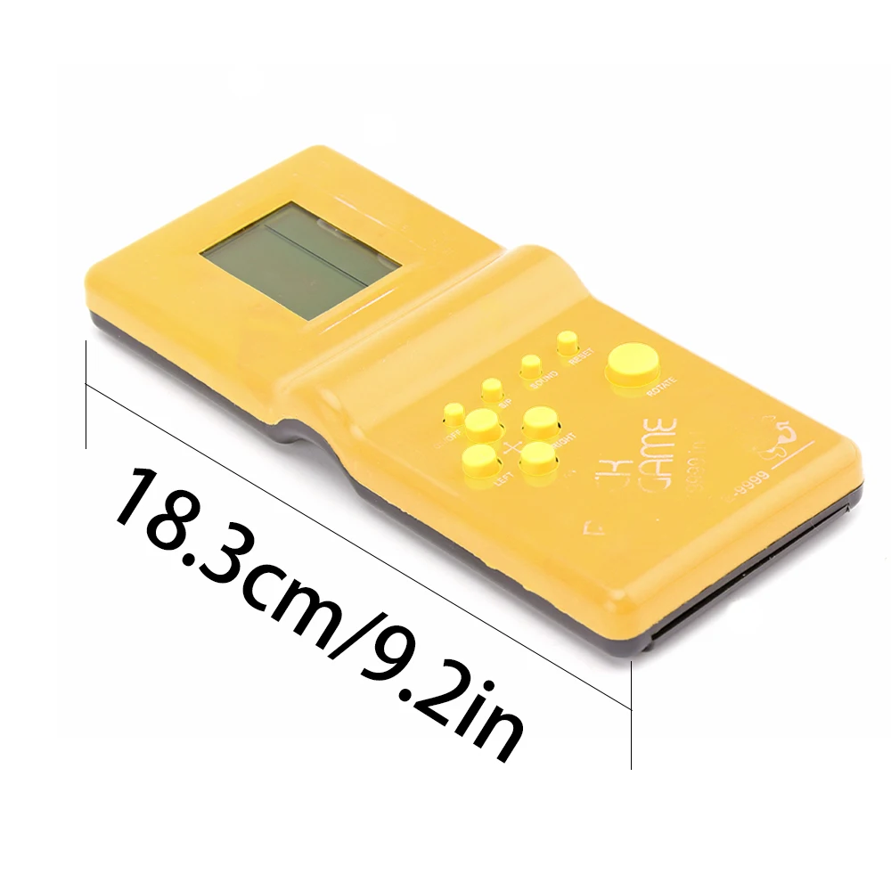 

Childhood Retro Classic Tetris Handheld Game Player Electronic GameToys Pocket Game Console Riddle Educational Toy