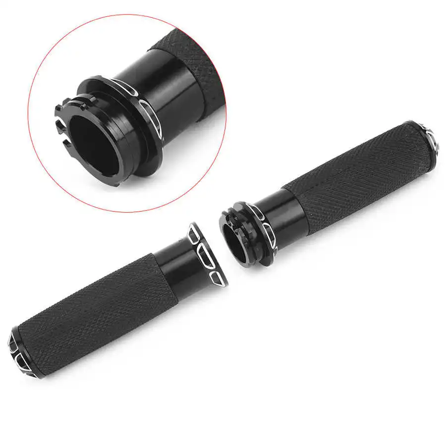 1 пара 25 мм/1 дюйм мотоциклетные рулевые рукоятки аксессуар черный подходит для