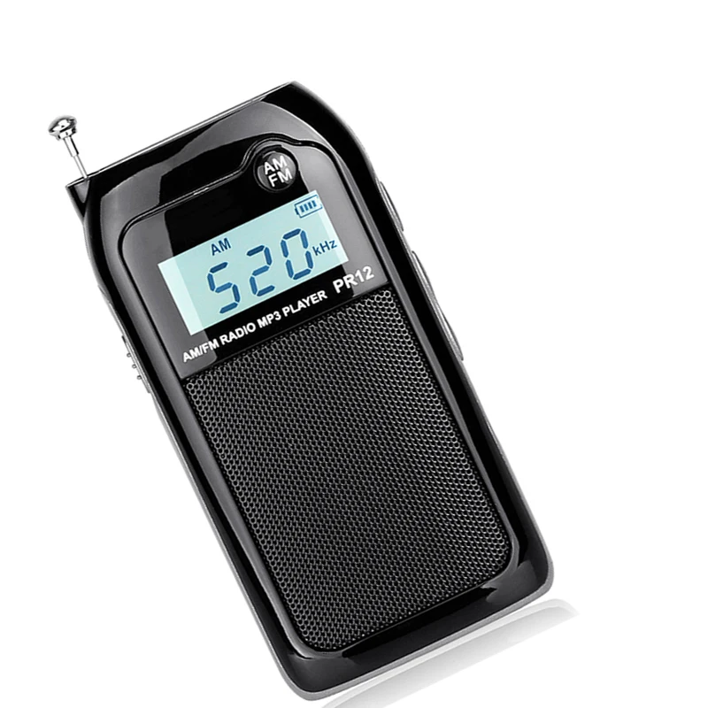 Мини карманное радио mp3-плеер FM цифровой аудио приемник 9 кГц 10 с перезаряжаемой