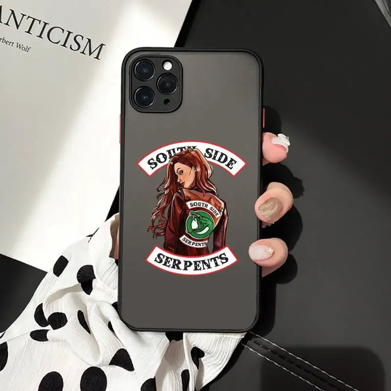 

American TV Riverdale Phone Case matte transparent For iphone 7 8 11 12 plus mini x xs xr pro max cover