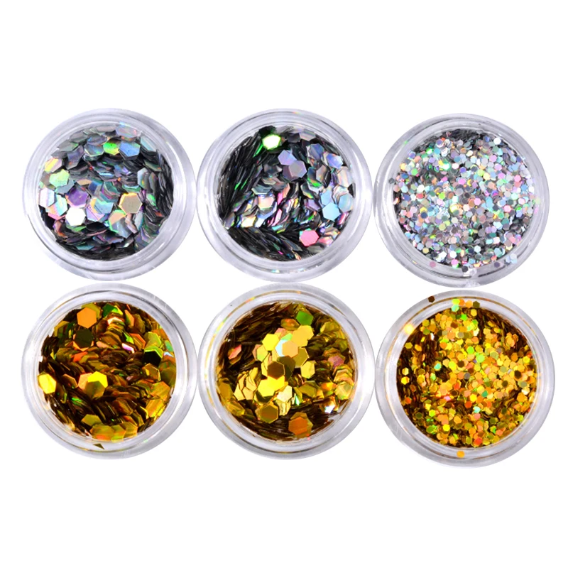 1 коробка голографические блестящие хлопья в форме бабочки для ногтей 3D
