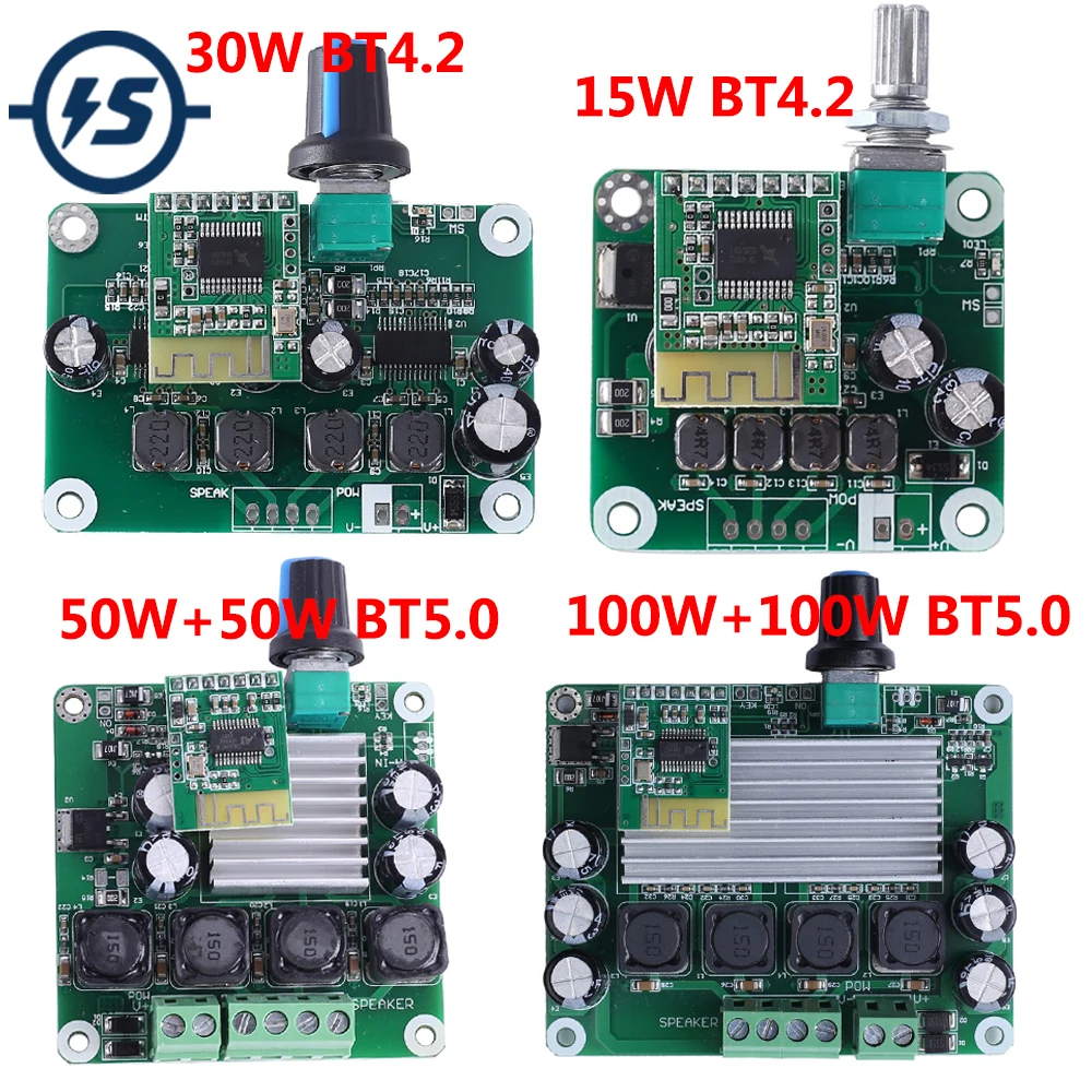 Плата цифрового усилителя мощности Bluetooth класса D BT 4 2 TPA3110 5 0 TPA3116 15 Вт 30 50 * 100