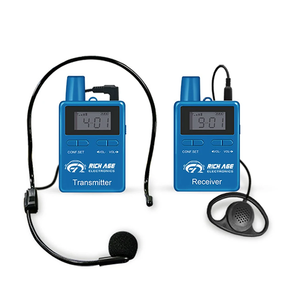 Беспроводная система туристического гида RC2402 2 передатчика и 38 приемников|Рации|