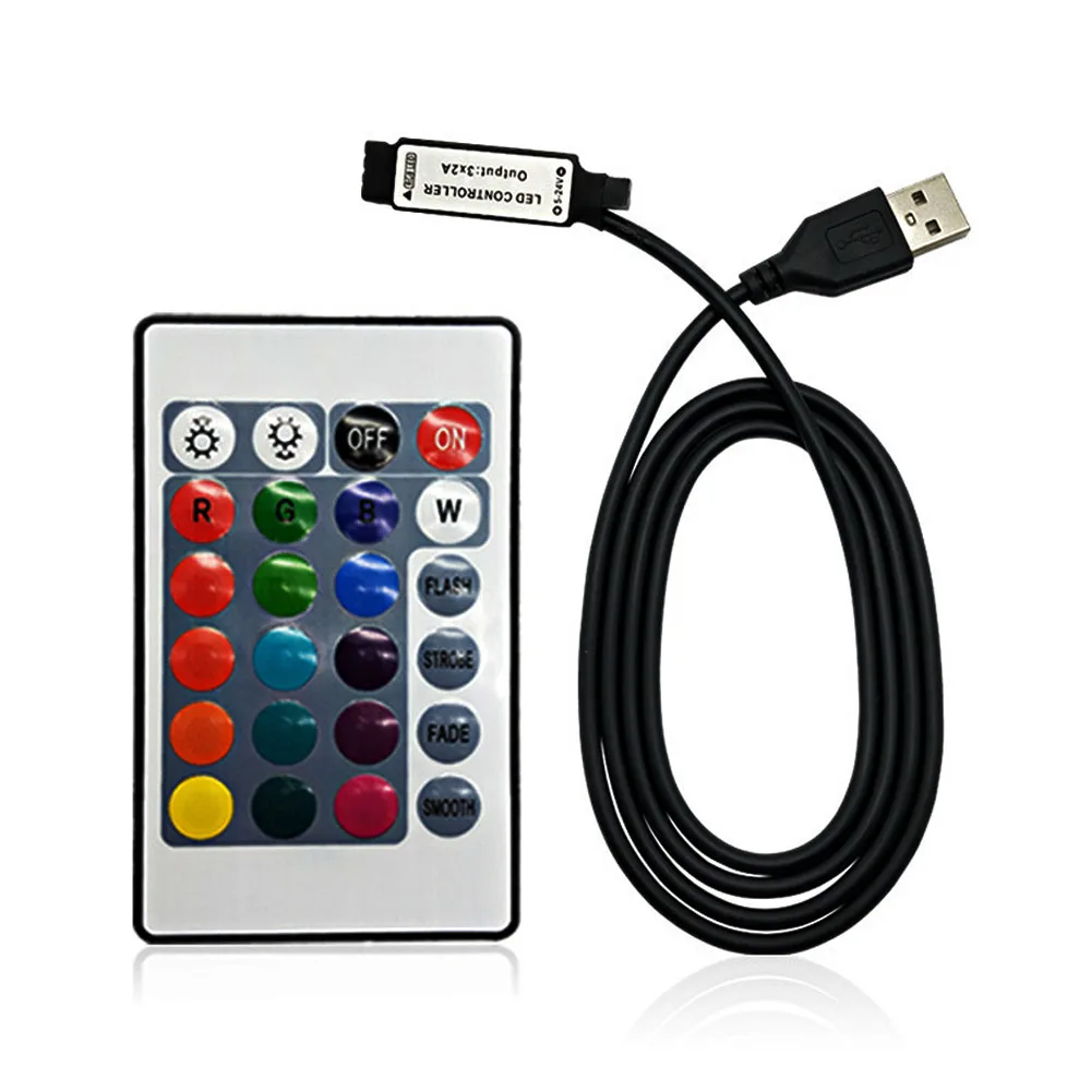 24 клавиши USB RGB Led control ler 5V 24V IR RF пульт дистанционного управления для 5050 3528 2835