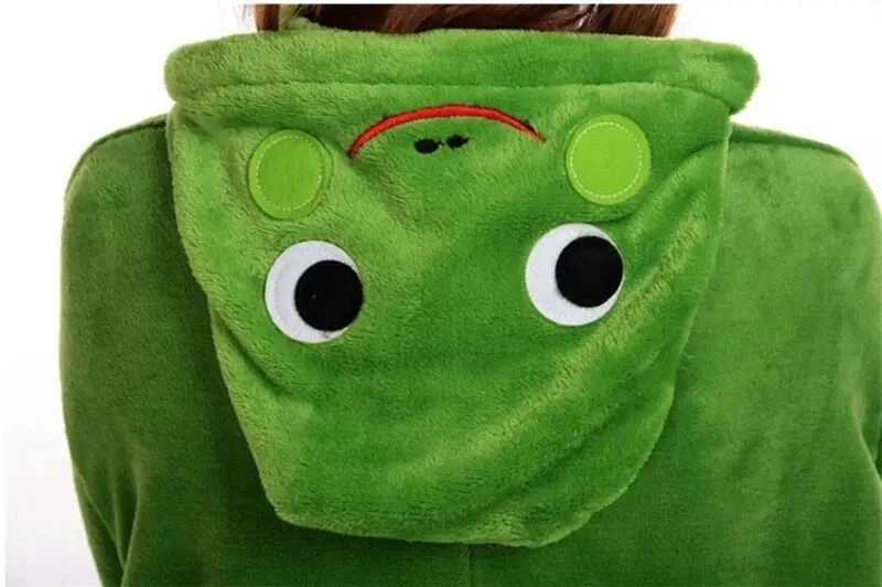 Пижама HKSNG в виде лягушки для взрослых высококачественные фланелевые костюмы