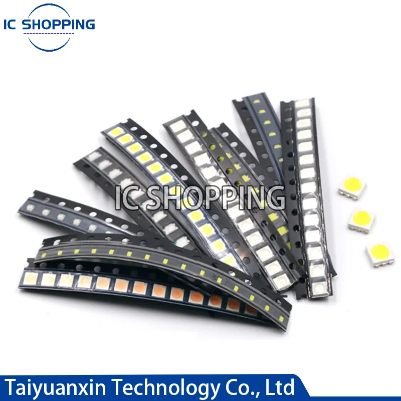 

200PCS SMD LED 0402 0603 0805 1206 3528 RGB LED Diode Red Green Blue White 1615 RGB Full Color Common Cathode Common Anode