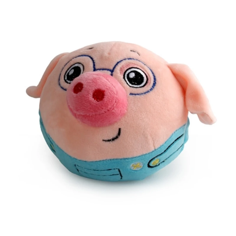 Plush Mini Cute Electric Jumping Pig Ball Fun Educational Toy Kids Birthday Gift