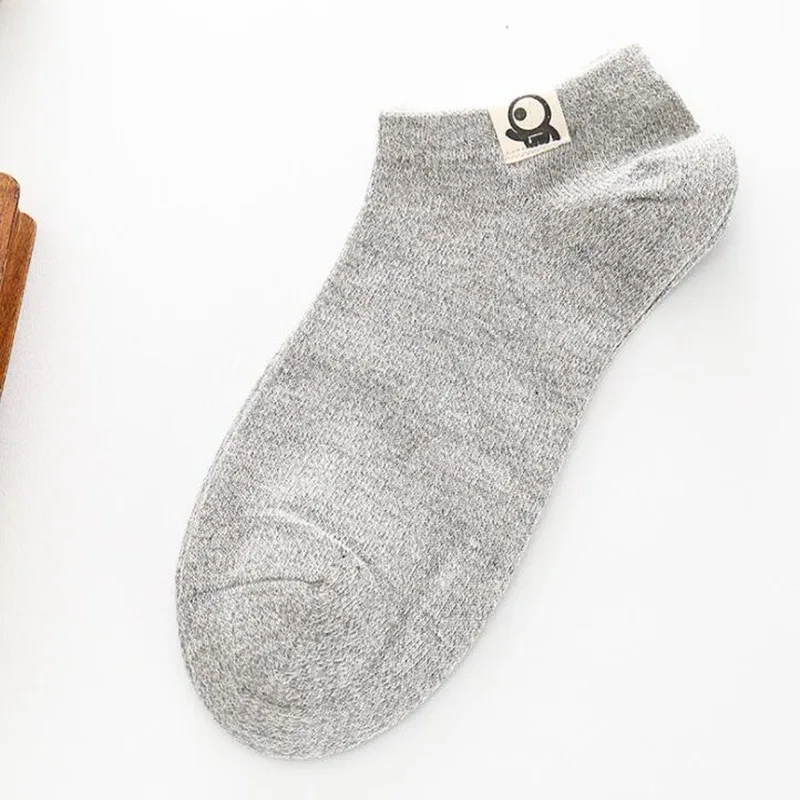 

Spring and autumn new alien men's socks Japanese men's cloth label boat socks cotton ethnic cloth label socks