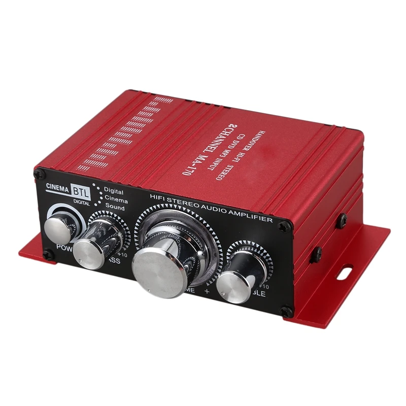 

12V Mini Hi-Fi Audio Amplifier Booster MP3 Stereo for Car Motorcycle Boat Home